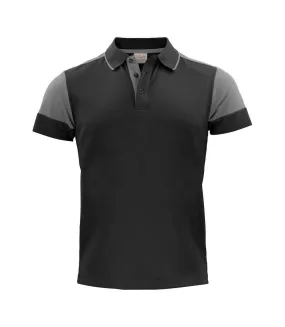 Mens prime contrast polo shirt black/anthracite Printer