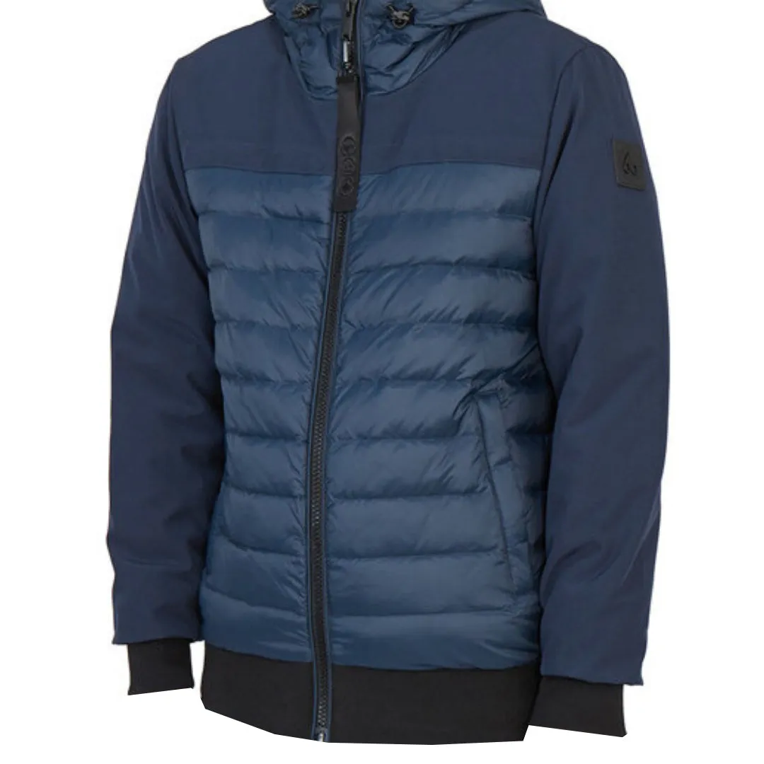 Moose Knuckles Kleskun Panel Navy Blue Down Jacket