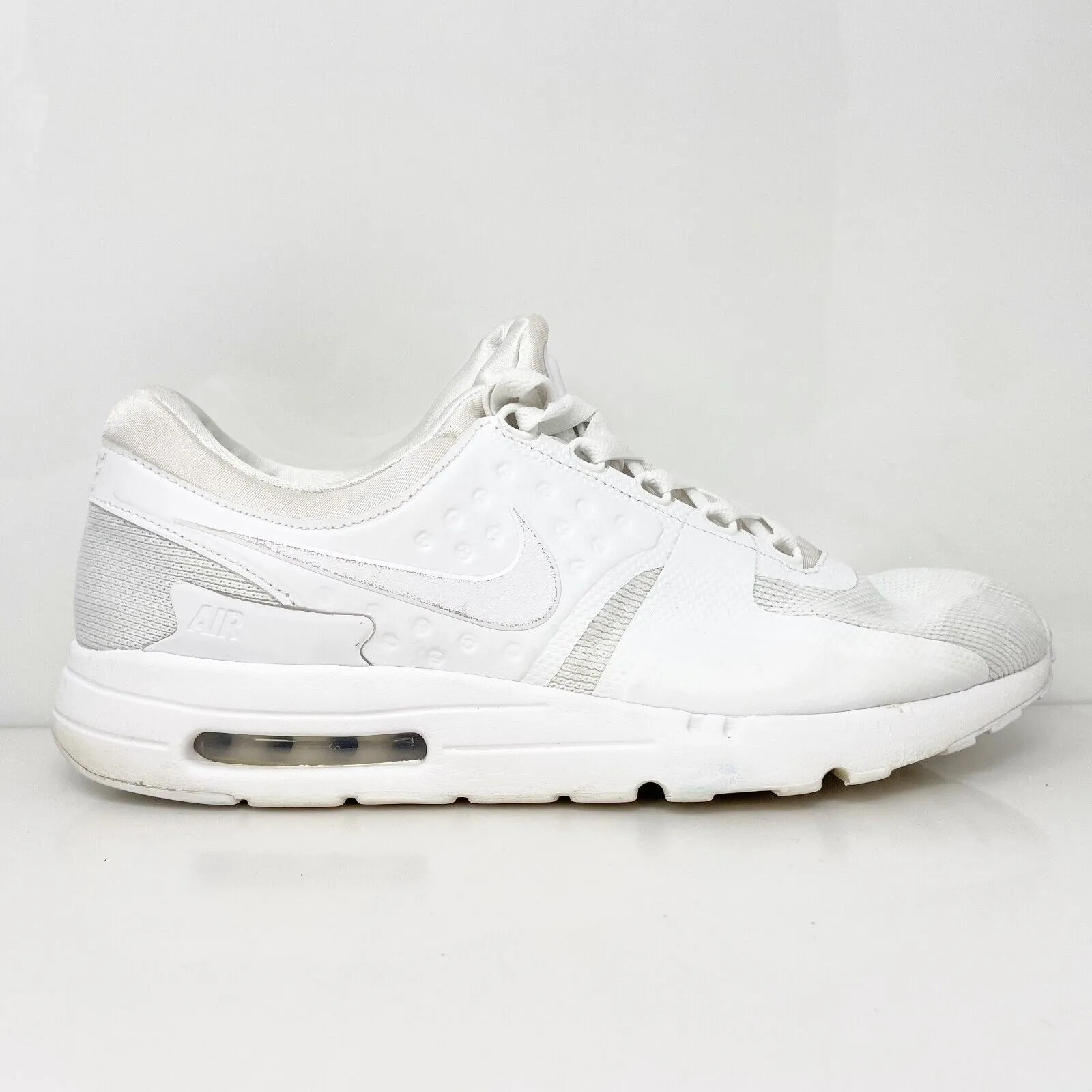 Nike Mens Air Max Zero Essential 876070-100 White Running Shoes Sneakers Size 12