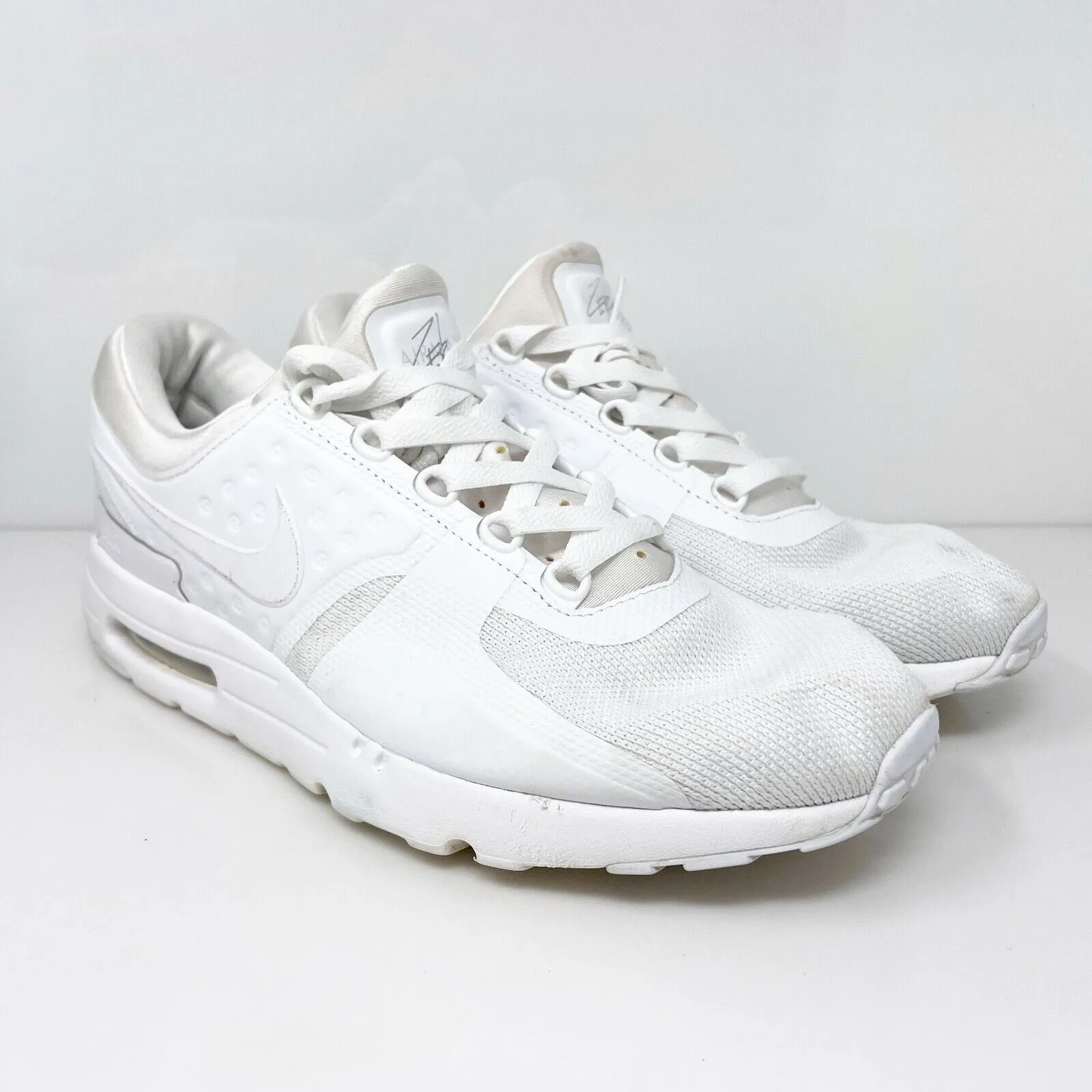 Nike Mens Air Max Zero Essential 876070-100 White Running Shoes Sneakers Size 12