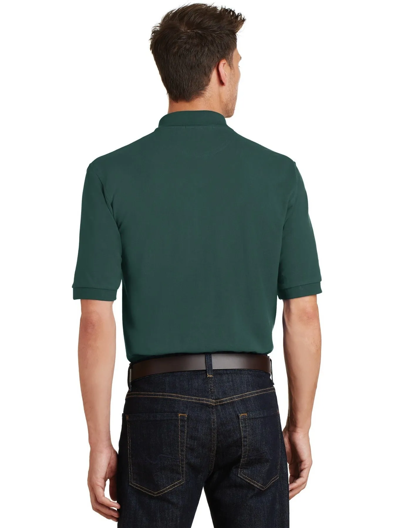 OUTLET-Port Authority Pique Knit Polo Shirt with Pocket