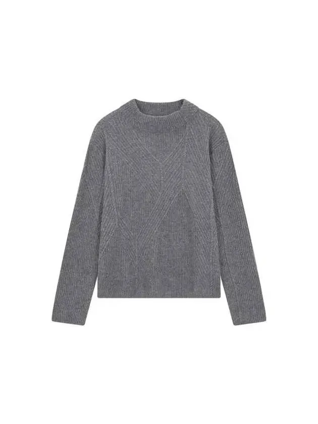 Overseas Station Season Big Chance 8 18 Women s Multi Rib Cashmere Wool Knit Dark Gray 271500