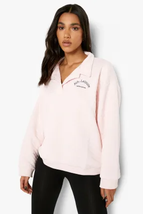 Oversized Quilted Rugby Sweater