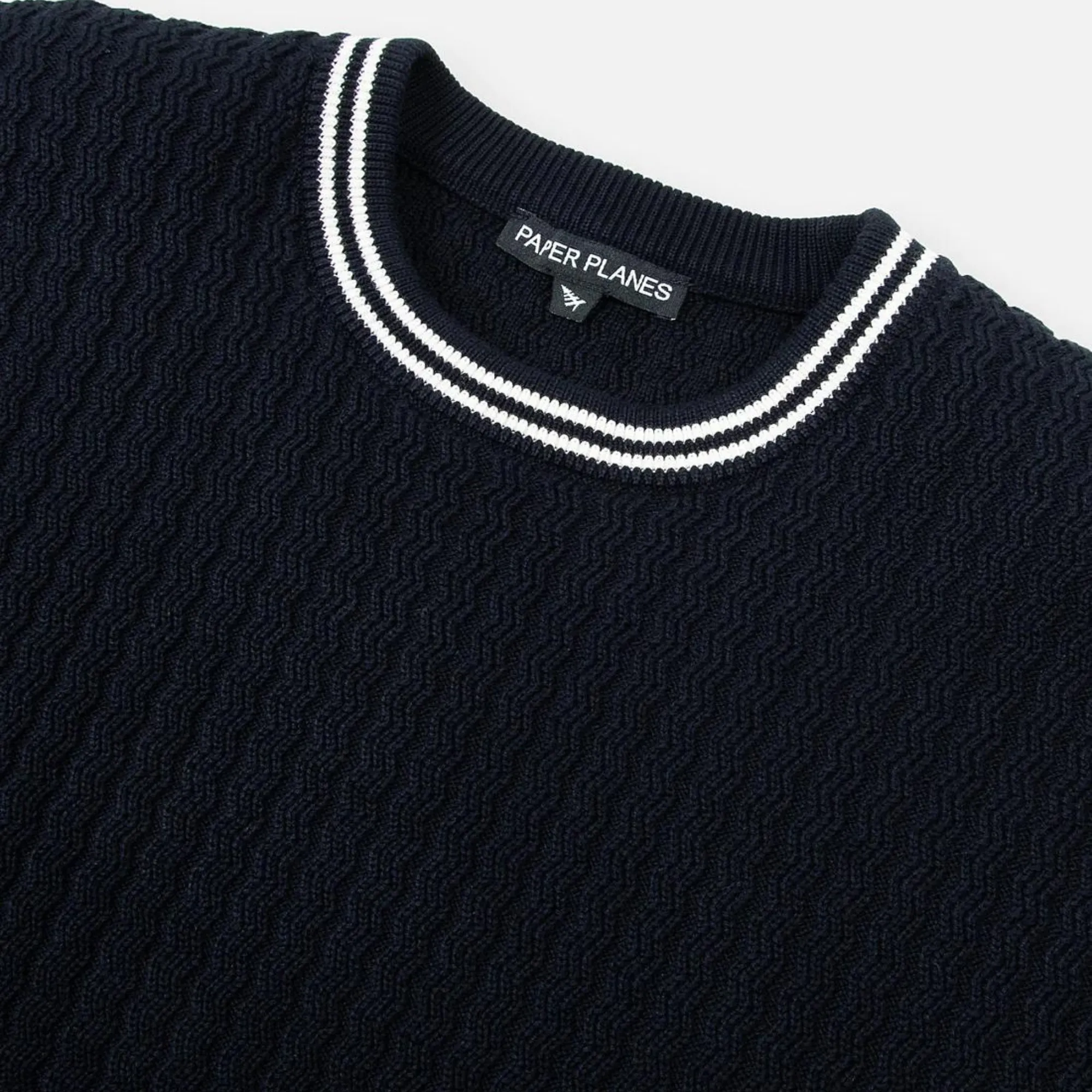 Paper Planes Racked Ribbed Sweater