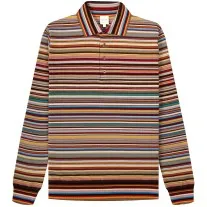 Paul Smith Signature Stripe LS Knit Polo Multi