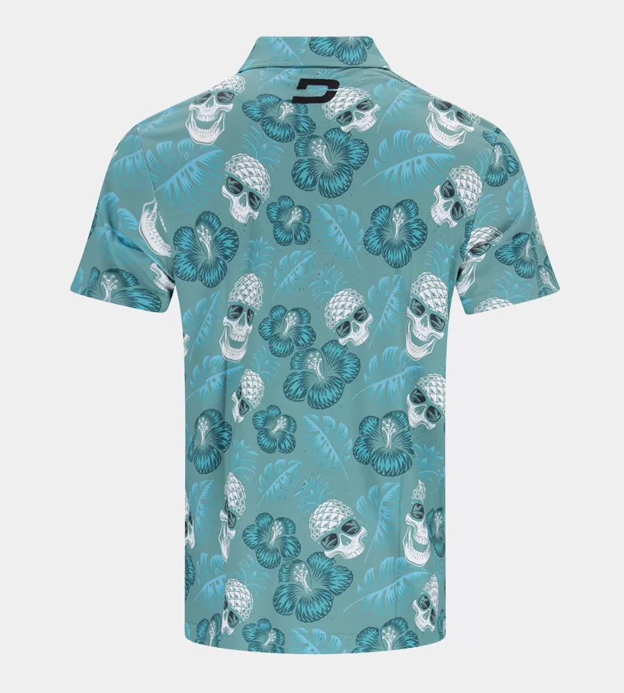 PINEAPPLE SKULLZ 2.0 POLO - SAGE