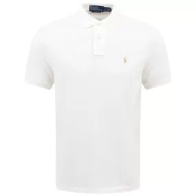 Polo Golf Classic Fit Cotton Knit Polo Shell White - SU24