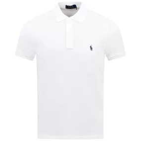 Polo Golf Slim Fit Cotton Knit Polo White - SU24