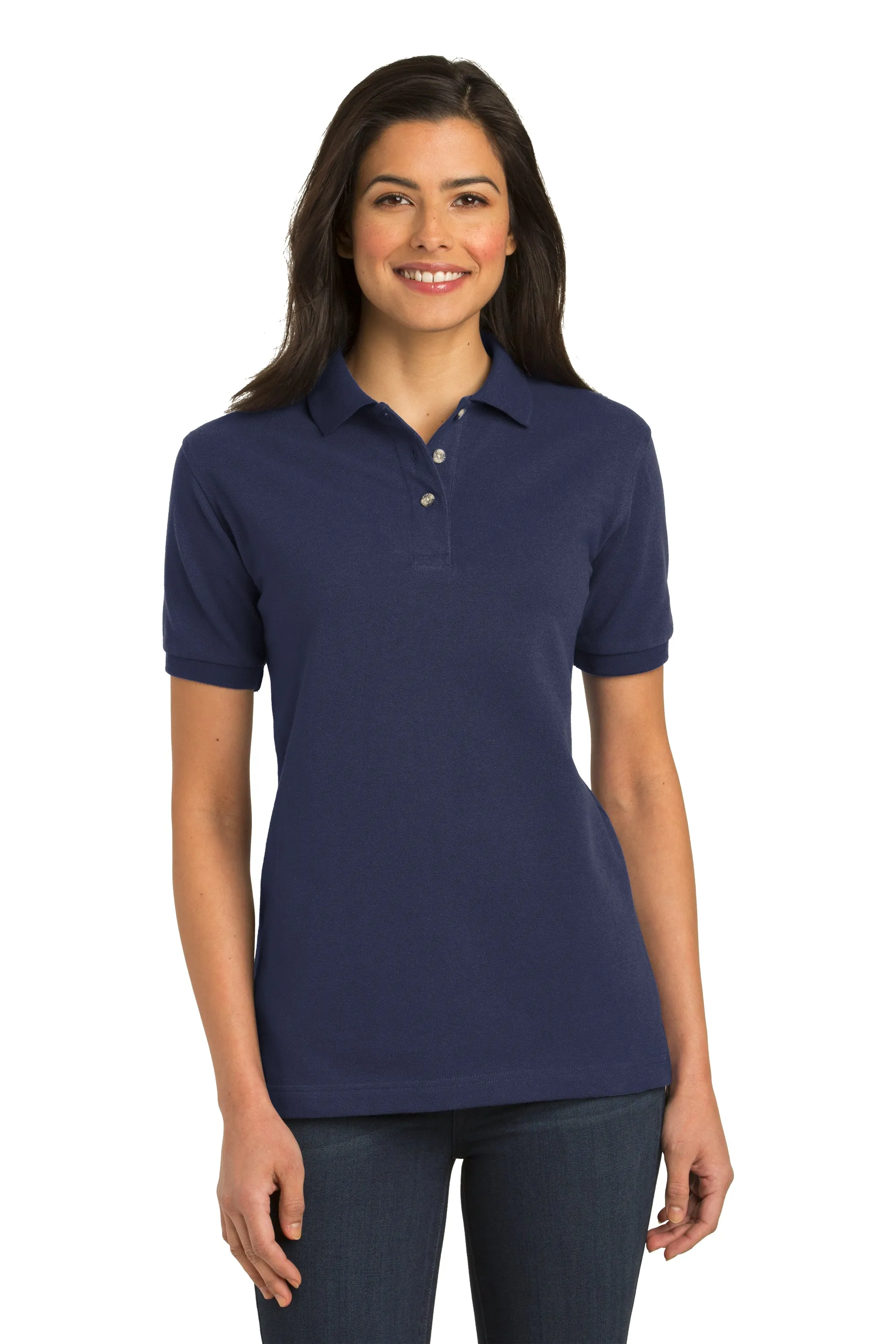 Port Authority Ladies Pique Knit Polo