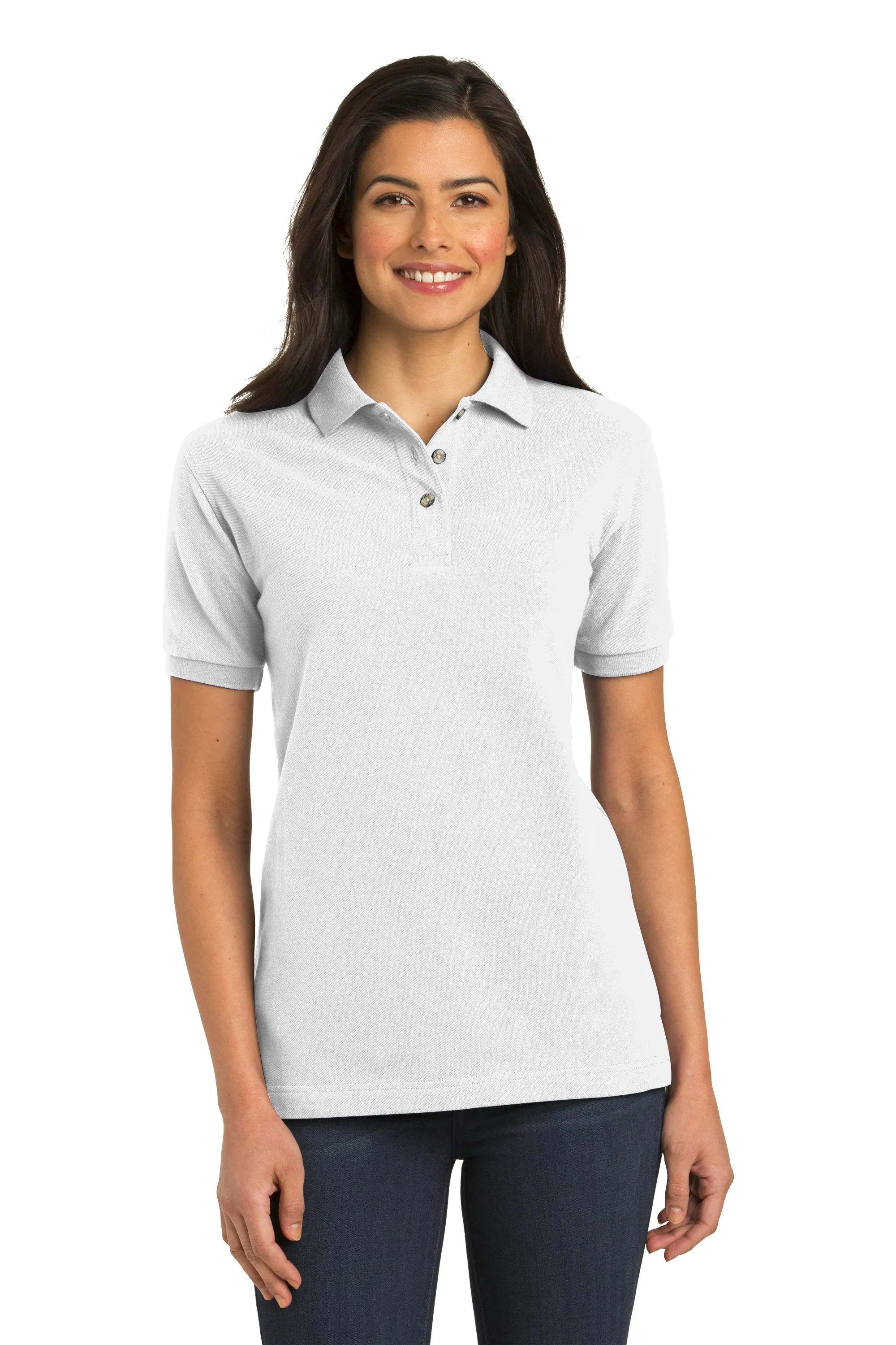 Port Authority Ladies Pique Knit Polo