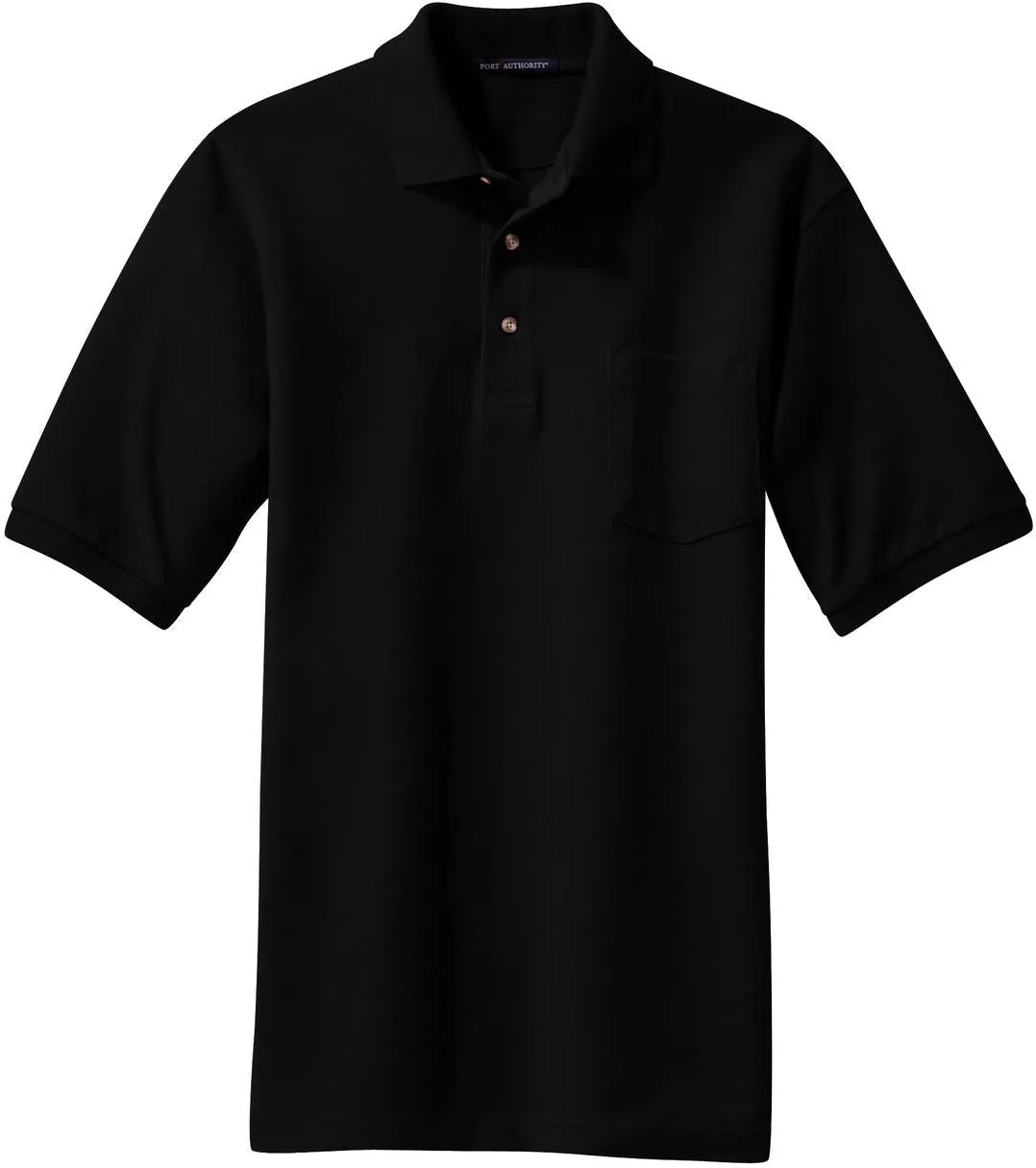 Port Authority Pique Knit Polo Shirt with Pocket