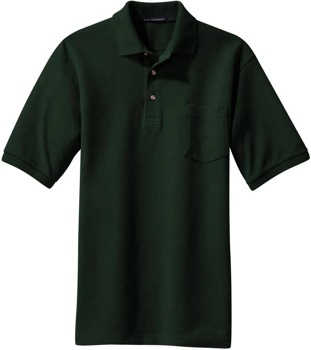 Port Authority Pique Knit Polo Shirt with Pocket