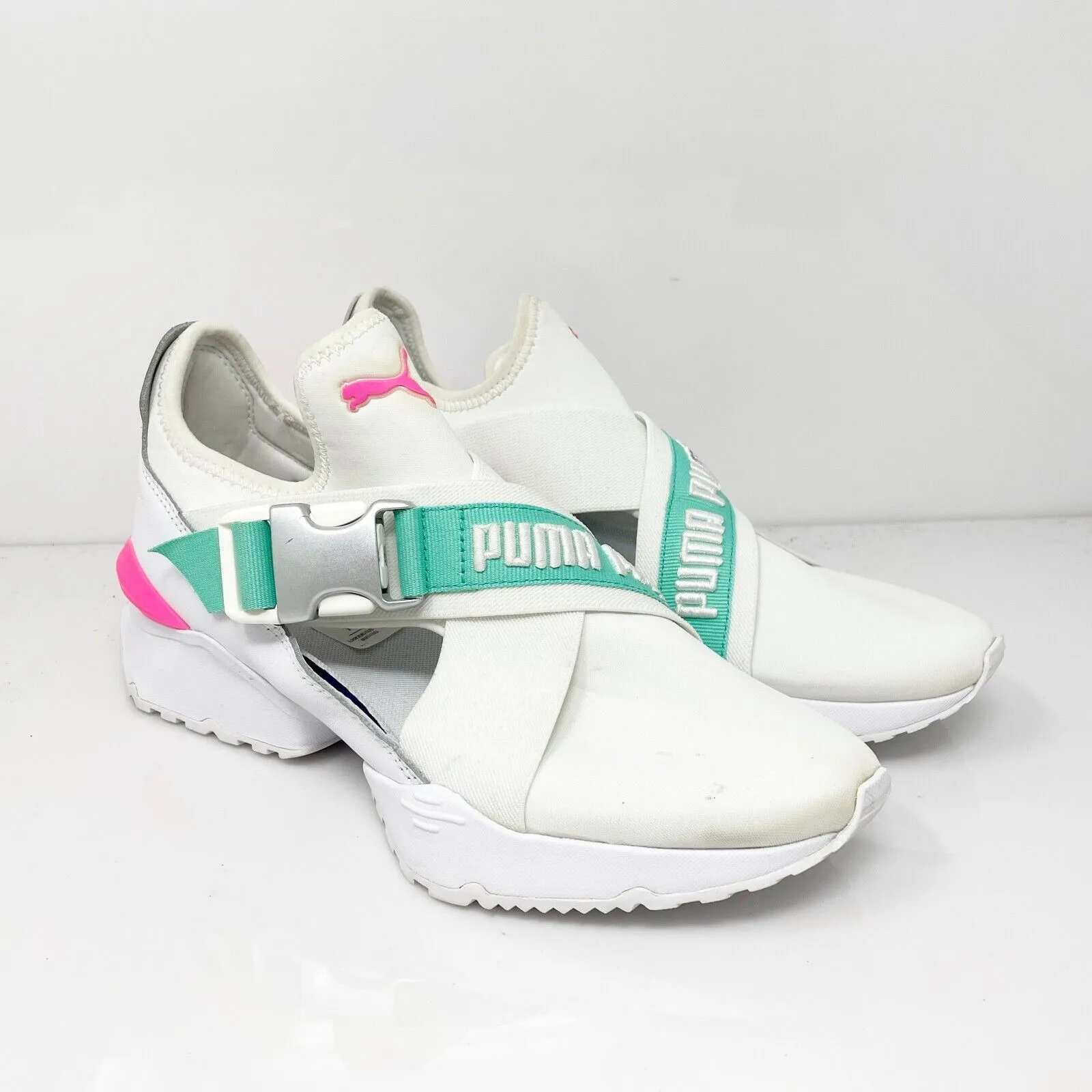 Puma Womens Muse EOS Street 1 367740 02 White Running Shoes Sneakers Size 8.5