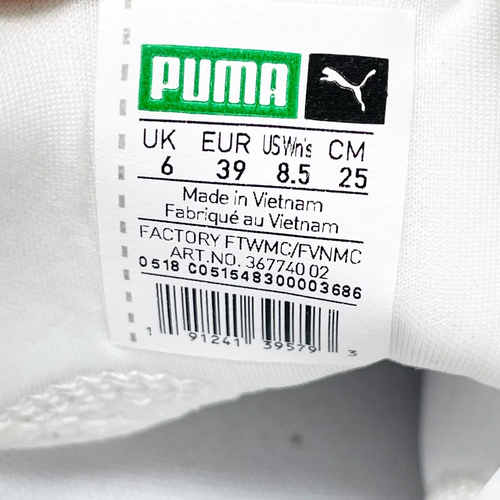 Puma Womens Muse EOS Street 1 367740 02 White Running Shoes Sneakers Size 8.5