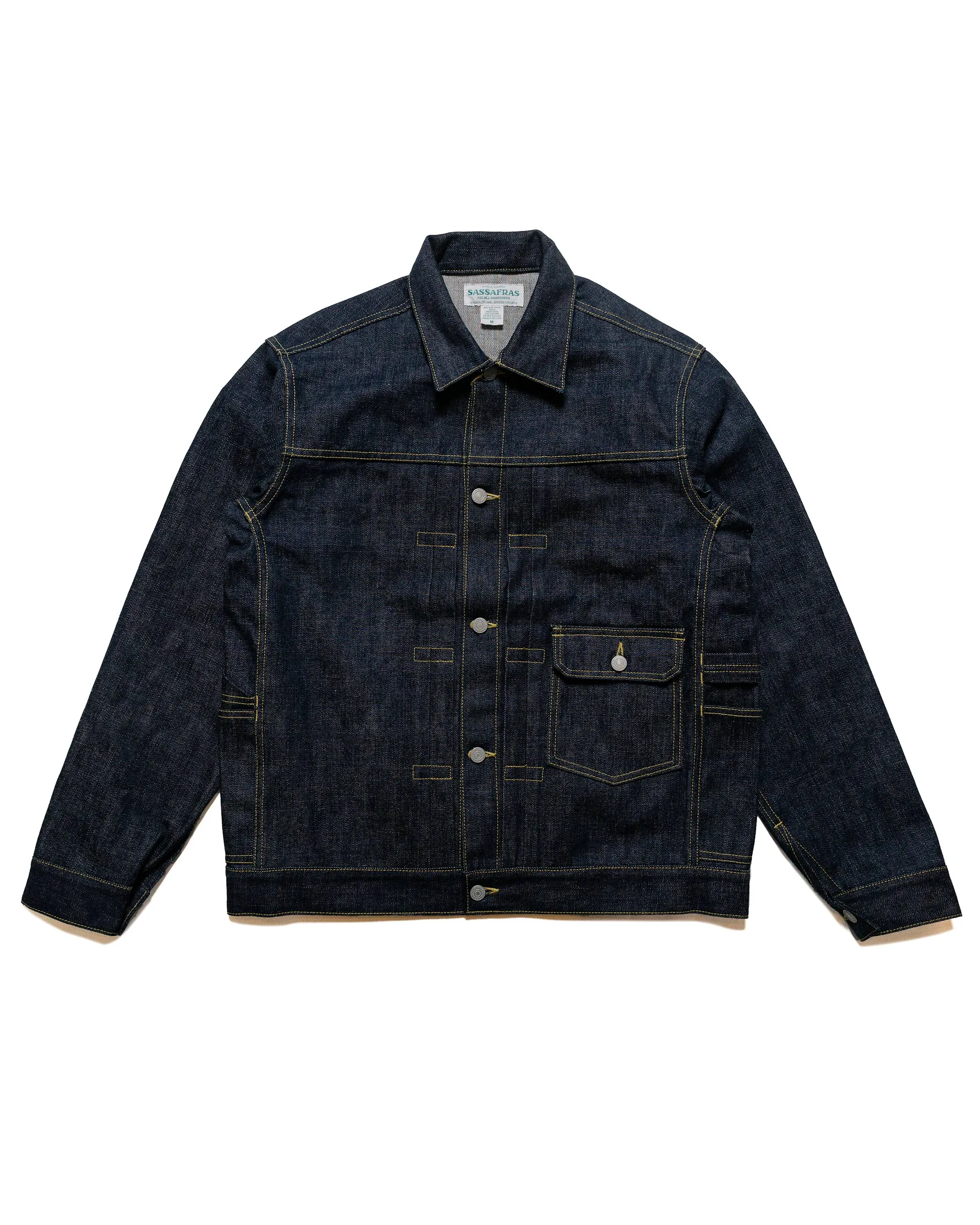 Sassafras Gardener Jacket 14oz Denim Indigo