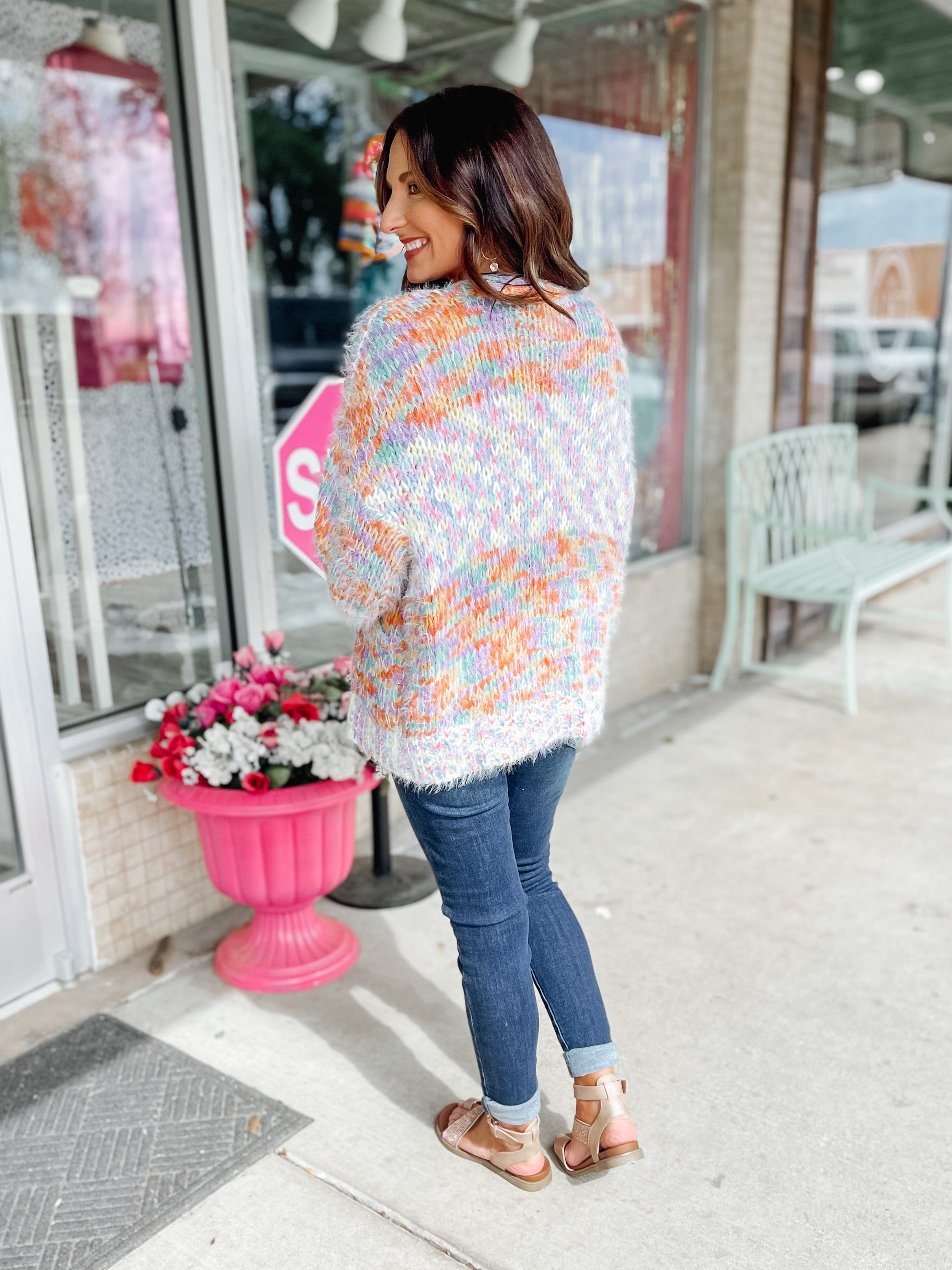 Sherbet Mix Spring Cardigan