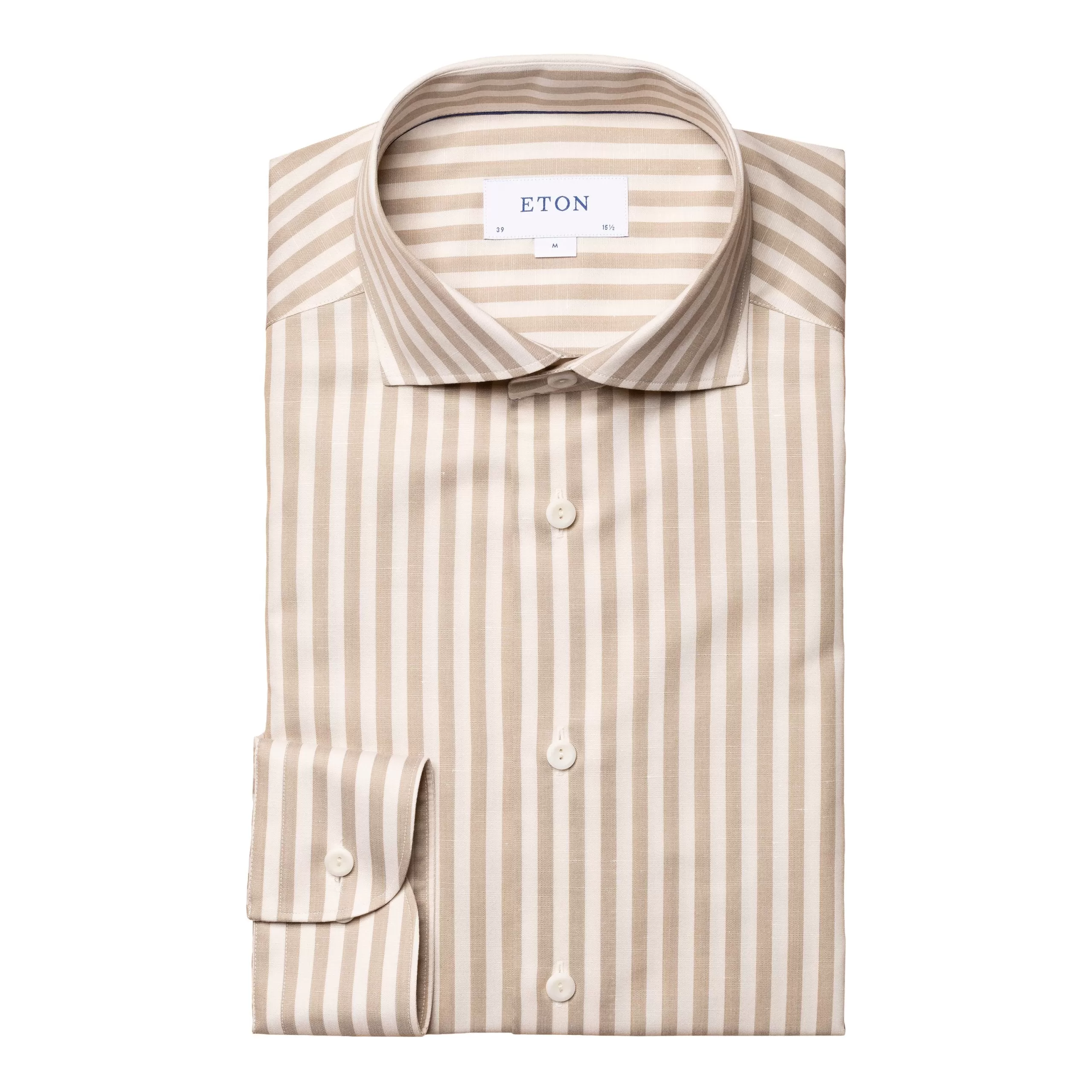 Slim Fit - Striped Cotton-Linen Shirt