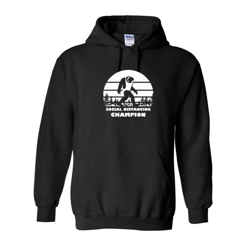 Social Distancing Champion: Female Swimmer  Hoody