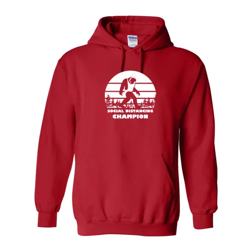 Social Distancing Champion: Female Swimmer  Hoody