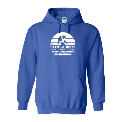 Social Distancing Champion: Female Swimmer  Hoody