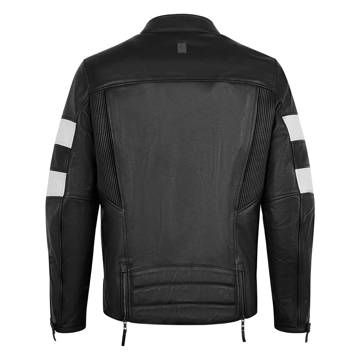 Spada Hanzo Leather Jacket - Black/Ivory