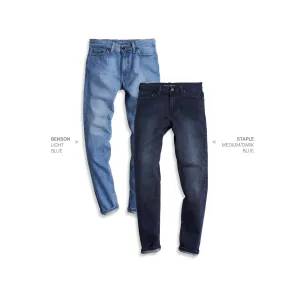 Straight Benson Light Blue and Staple Medium/Dark Blue 2-Pack Jeans