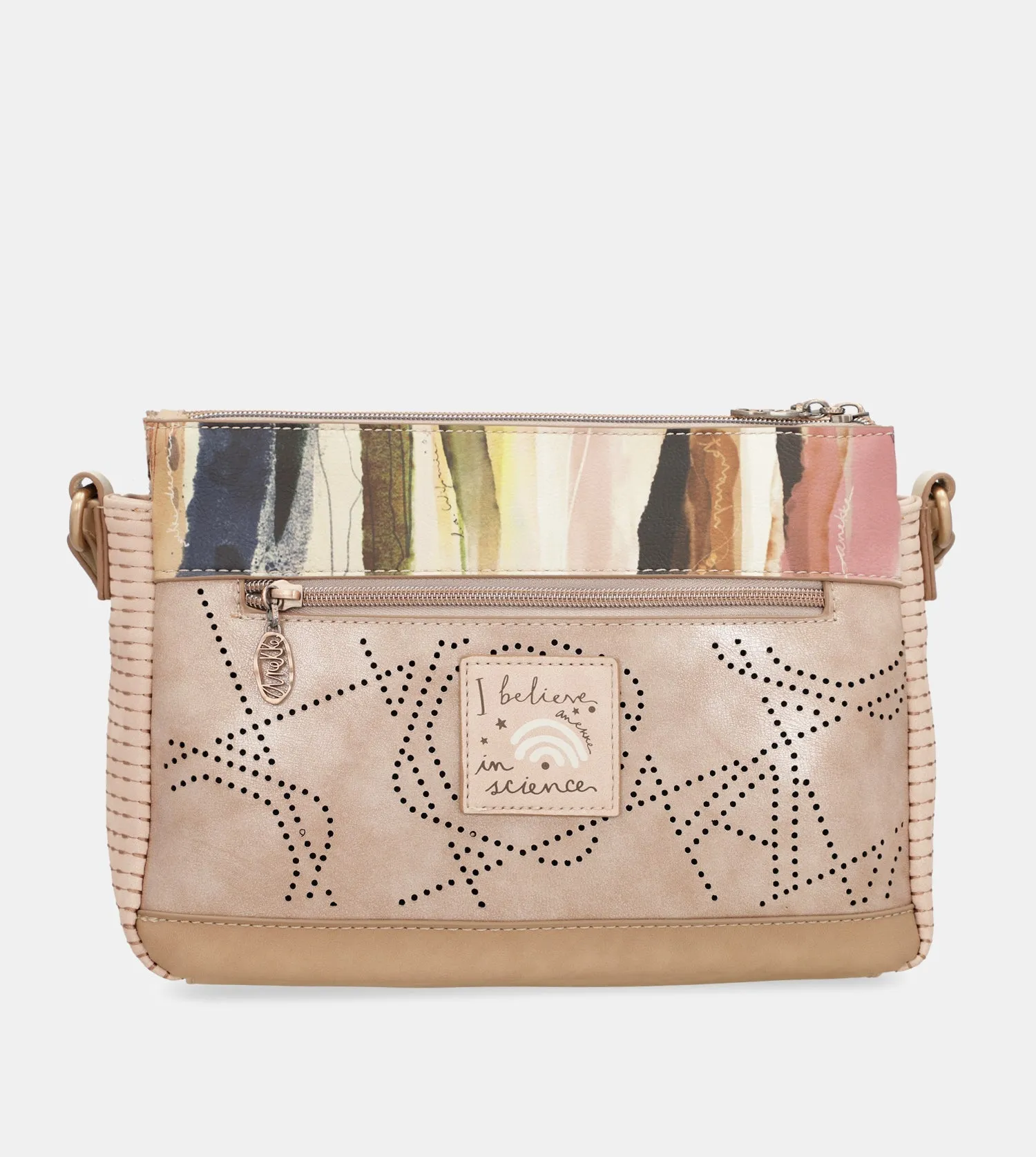 Studio nude 3-compartment crossbody bag