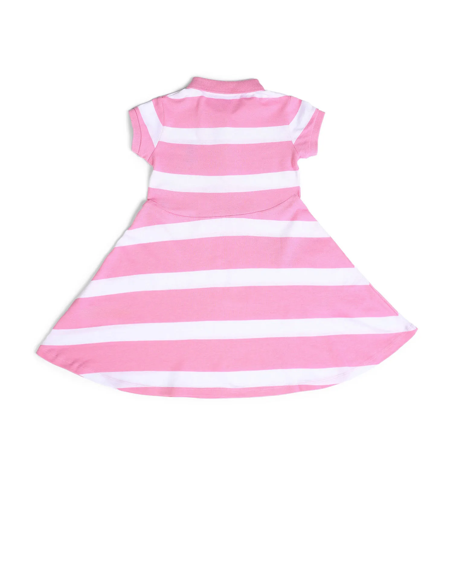 U.S. Polo Assn. Kids Girls Striped A-line Dress