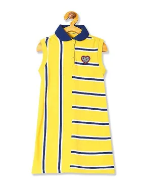 U.S. Polo Assn. Kids Girls Striped T-Shirt Dress