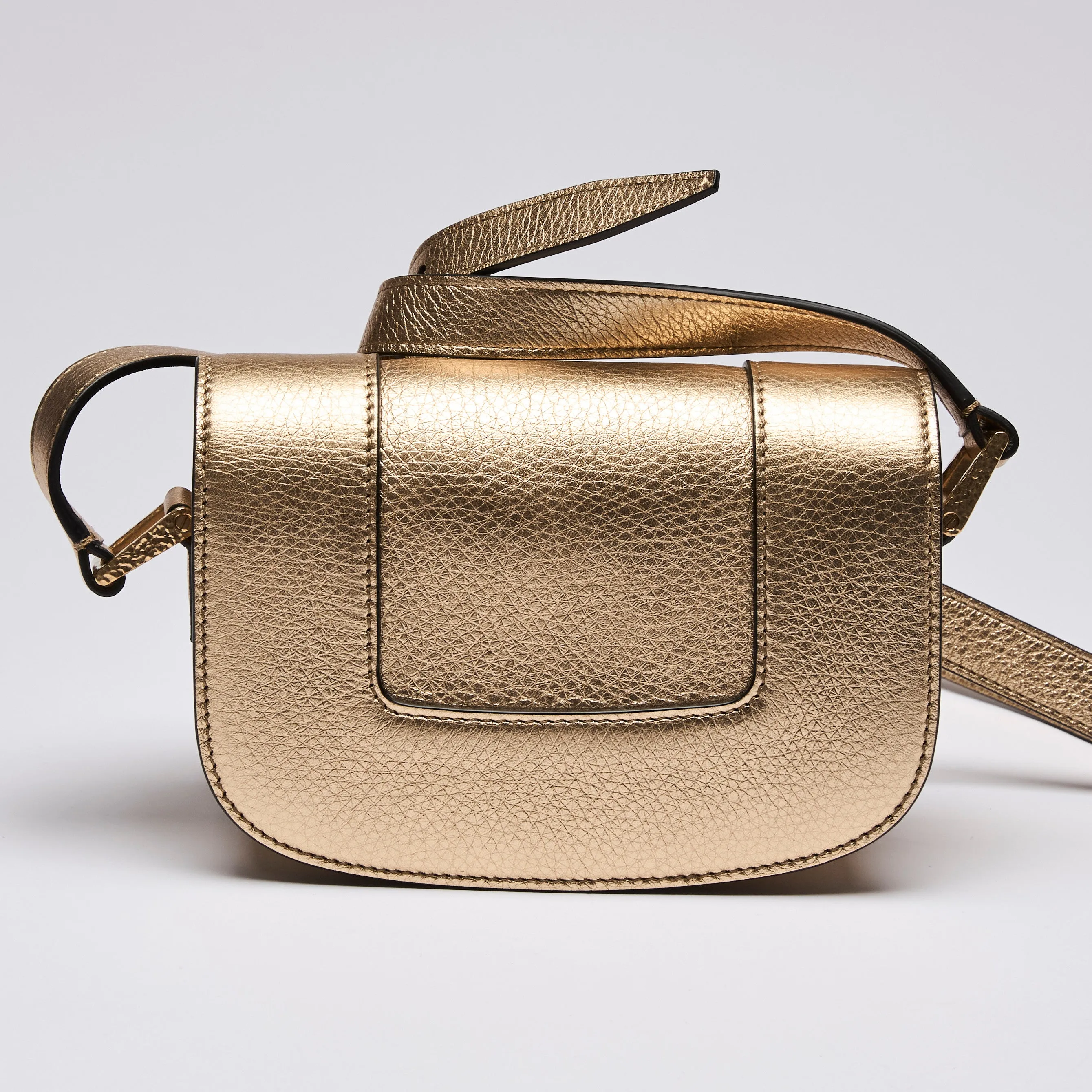 Valentino Garavani Gold Supervee Crossbody Bag