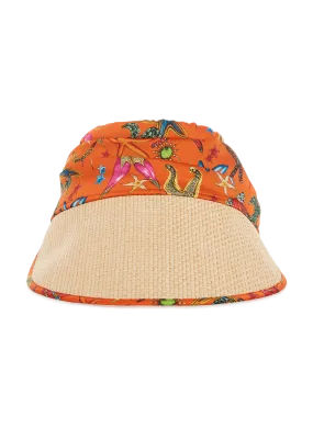 VERSACE  Visor with scarf - Orange