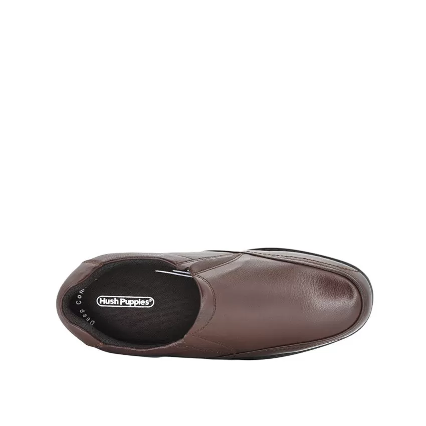 Vespa Slip On At Men's Shoes - Chestnut Brown Leather