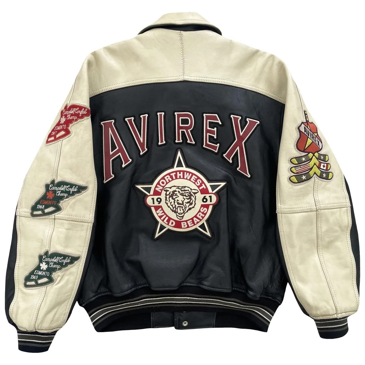 Vintage Avirex Leather Varsity Jacket