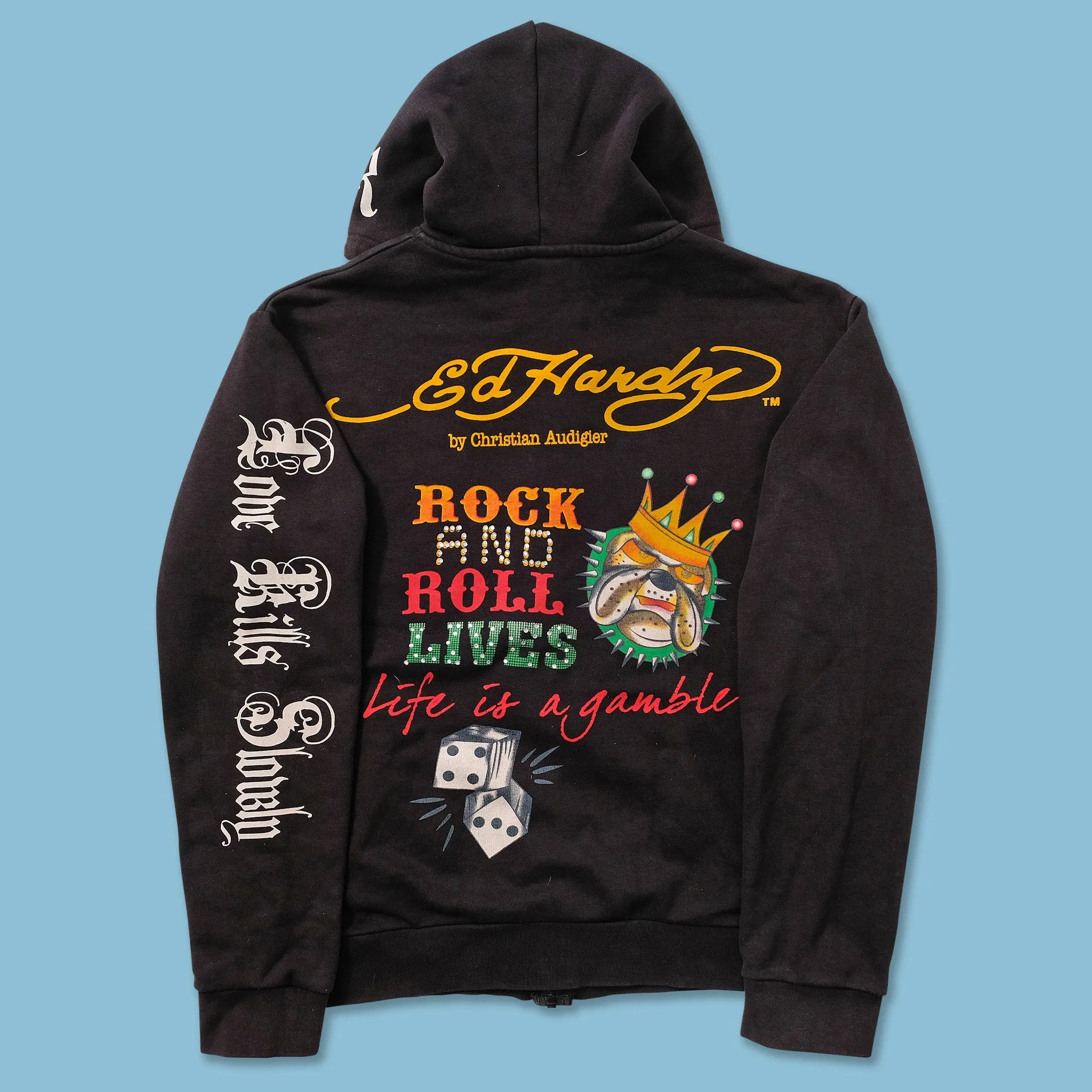 Women's Ed Hardy Zip Hoody Large