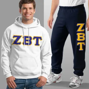 Zeta Beta Tau Hoodie and Sweatpants, Package Deal - TWILL