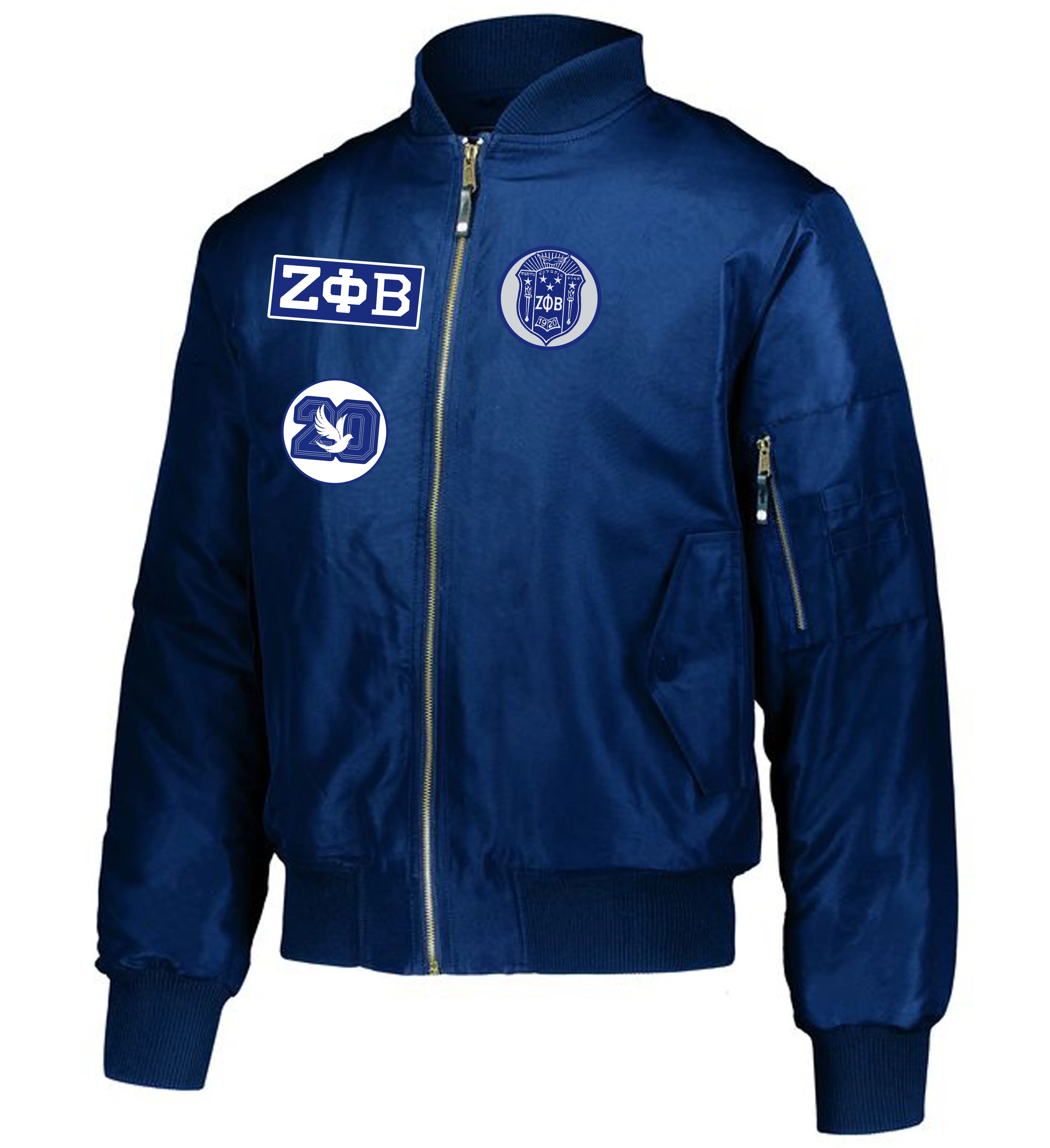 Zeta Phi Beta Bomber Jacket Patches